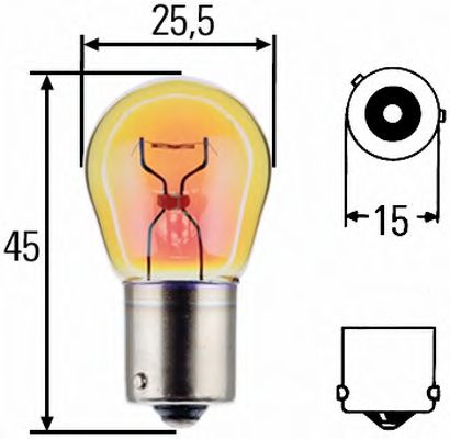 Лампа накаливания габаритного освещения  - Hella 8GA 006 841-251