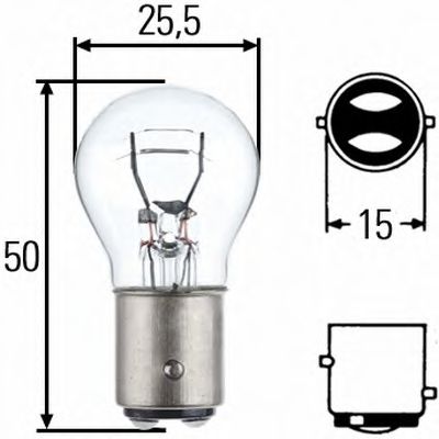 Лампа накаливания габаритного освещения - Hella 8GD 002 078-011