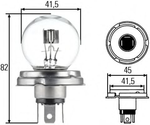 Лампа накаливания основного света - Hella 8GD 002 088-251