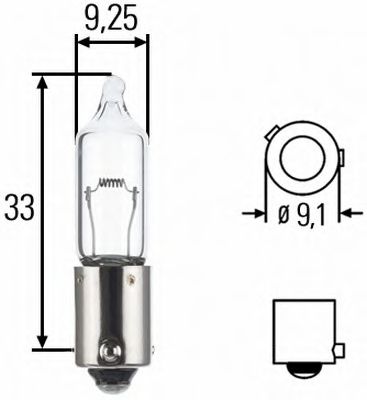 Лампа накаливания основного света - Hella 8GH 008 417-001