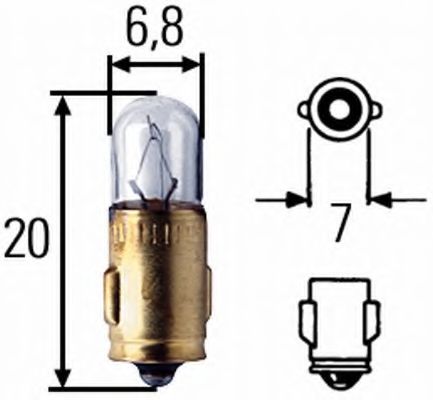 Лампа накаливания габаритного освещения - Hella 8GP 002 066-121