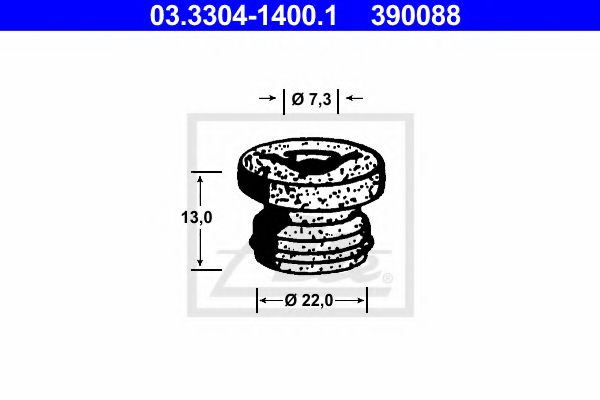 Пробка расширительного бочка для тормозной жидкости - ATE 03.3304-1400.1