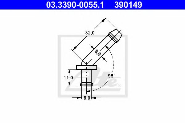Штуцер прокачки audi VW MB OPL - ATE 03.3390-0055.1