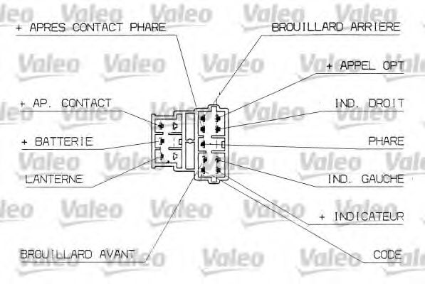 Блок переключателей указателя поворотов на рулевой колонке - Valeo 251304