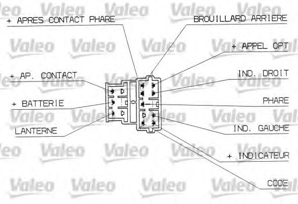 Переключатель управления основным светом - Valeo 251310