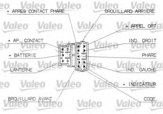 Блок переключателей указателя поворотов на рулевой колонке - Valeo 251311