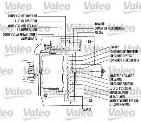 Блок переключателей на рулевой колонке - Valeo 251386