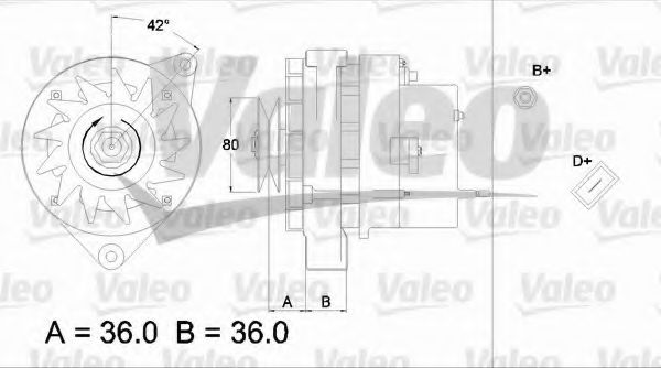Генератор - Valeo 433478