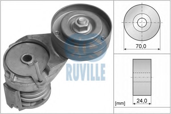 Снят с производства Ролик натяжной приводного ремня - Ruville 55738
