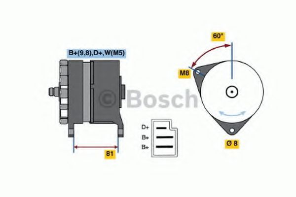 Генератор - Bosch 0 120 489 090