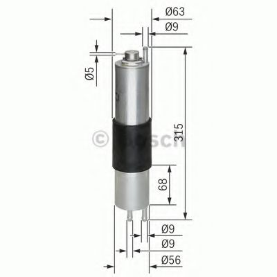 Фильтр топливный - Bosch 0 450 905 952