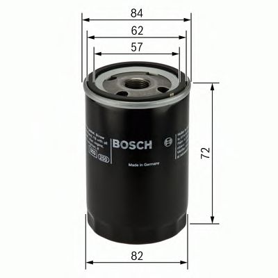 Снят, замена f026407124 Фильтр масляный - Bosch 0 451 103 316