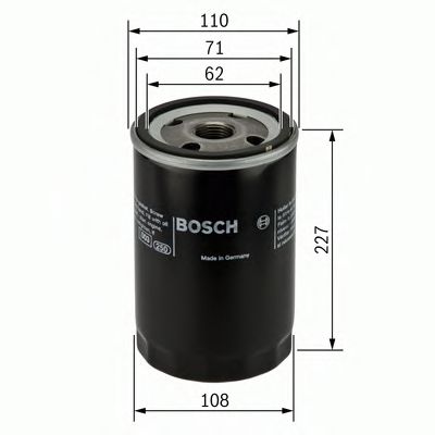 Фильтр масляный - Bosch 0 451 301 156