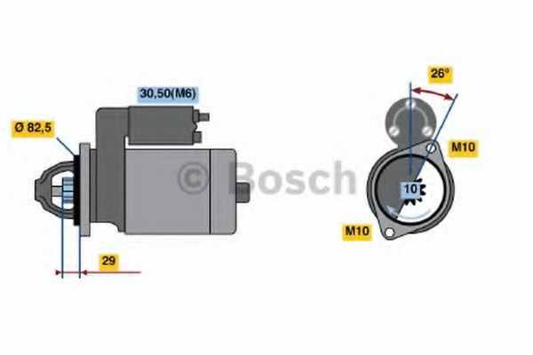 Стартер - Bosch 0986018270