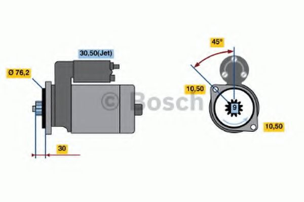 Стартер - Bosch 0986018410