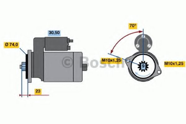 Стартер - Bosch 0 986 020 771