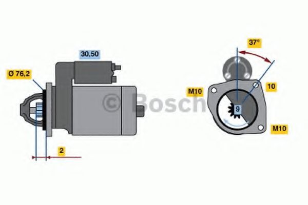 Стартер 12V 1.4KW