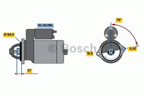 Стартер - Bosch 0 986 021 240