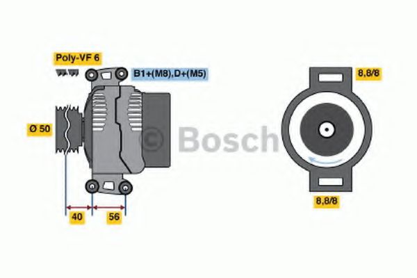 Генератор - Bosch 0 986 043 910