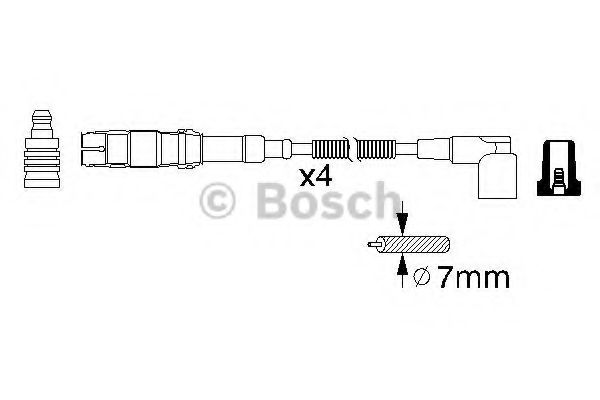 Комплект высоковольтных проводов - Bosch 0 986 356 310