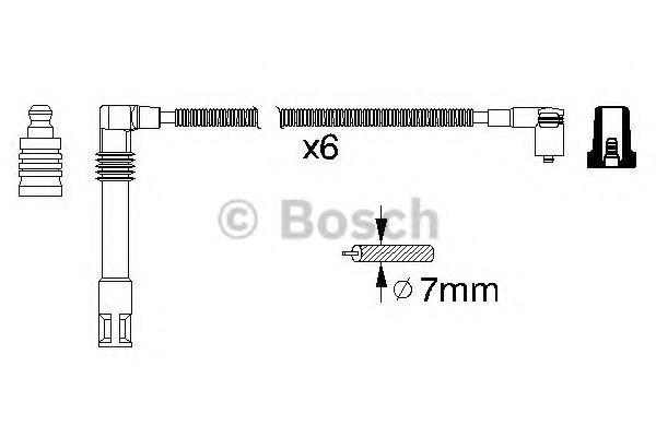 Комплект высоковольтных проводов - Bosch 0 986 356 321