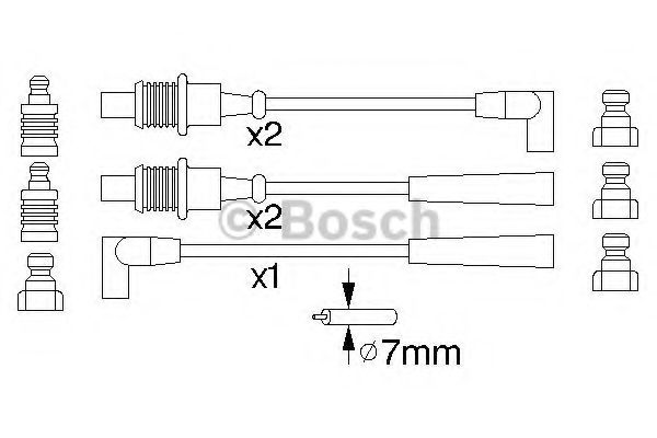 Комплект высоковольтных проводов - Bosch 0 986 356 794
