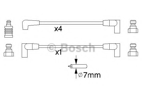 Комплект высоковольтных проводов - Bosch 0 986 356 852