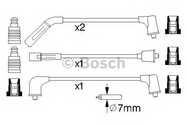 Комплект высоковольтных проводов - Bosch 0 986 356 988
