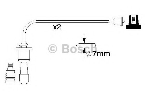 Комплект высоковольтных проводов - Bosch 0 986 356 991