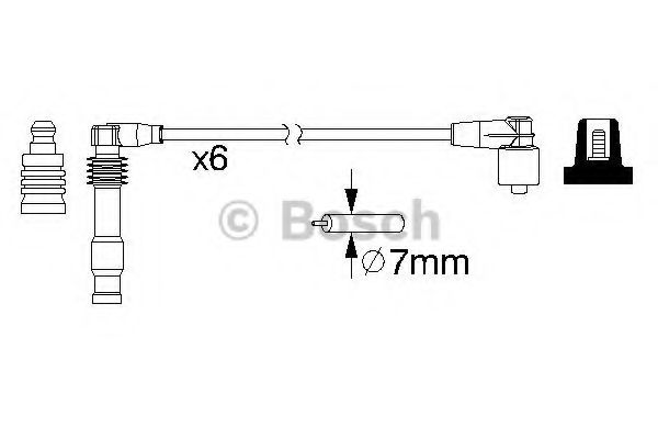 Комплект высоковольтных проводов - Bosch 0 986 357 162