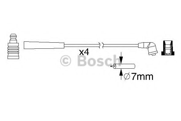 Комплект проводов зажигания - Bosch 0 986 357 195