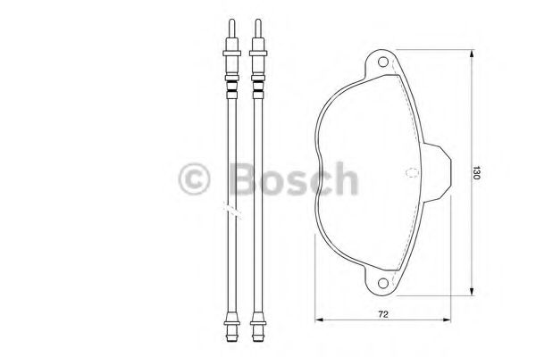 Колодки тормозные дисковые | перед | - Bosch 0 986 424 473