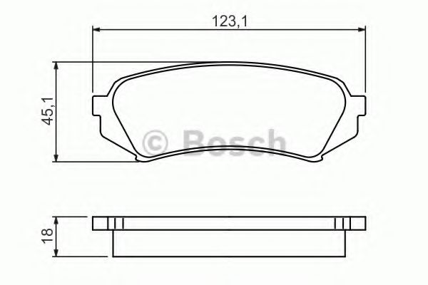 Колодки тормозные дисковые | зад | - Bosch 0 986 424 641