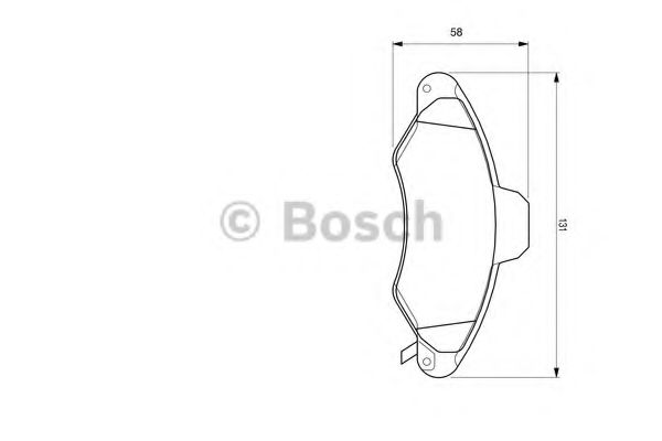 Колодки тормозные дисковые | перед | - Bosch 0 986 424 644