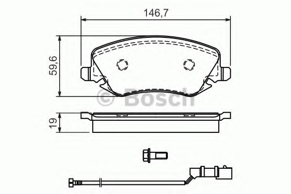Колодки тормозные дисковые | перед | - Bosch 0 986 424 679