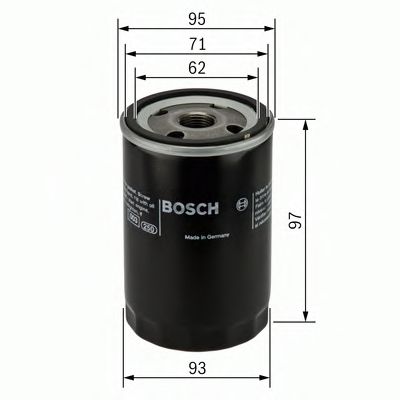 Фильтр масляный - Bosch 0 986 452 003