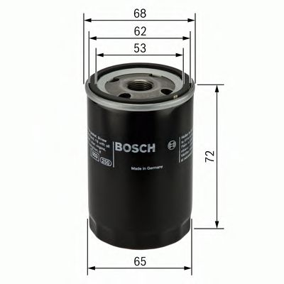 Фильтр масляный - Bosch 0 986 452 028