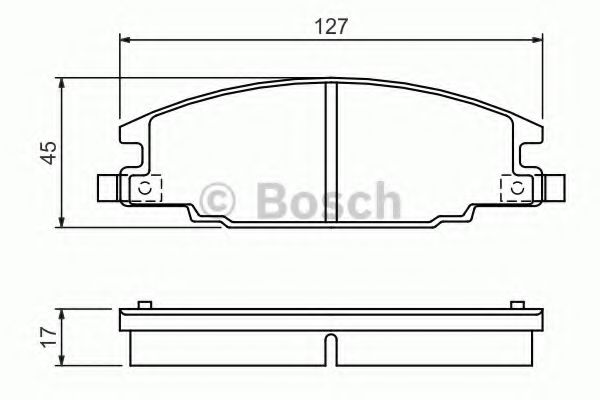 Колодки тормозные дисковые | перед | - Bosch 0 986 460 960