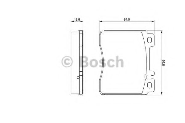 Колодки тормозные дисковые | перед | - Bosch 0 986 460 976