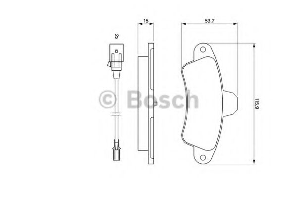 Колодки тормозные дисковые | зад | - Bosch 0 986 460 991