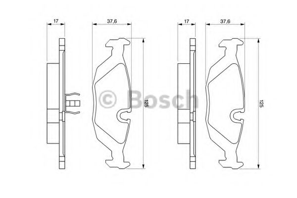 Колодки тормозные дисковые | зад | - Bosch 0 986 466 751