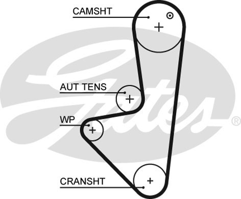 Комплект ремня ГРМ - Gates K015575XS