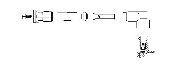 Провод высоковольтный - Bremi 123/45