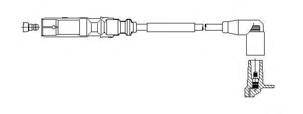 Провод высоковольтный - Bremi 162/E27