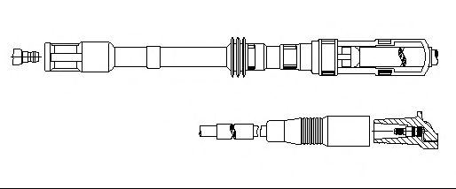 Провод высоковольтный - Bremi 198/75