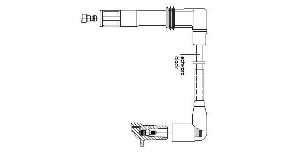 Провод высоковольтный - Bremi 1A1/3E47