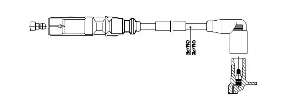 Провод высоковольтный - Bremi 1A2/2E26