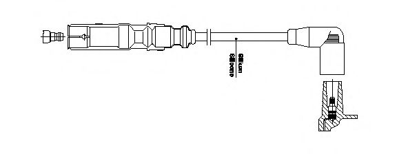 Провод высоковольтный - Bremi 1A3/225