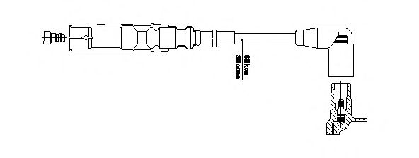 Провод высоковольтный - Bremi 1A3/2E58