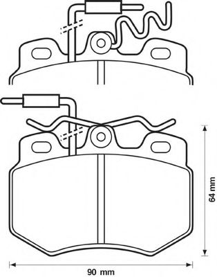 Колодки тормозные дисковые - Bendix 571319B